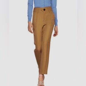 Suistudio Lana Gingham Black and White Pants Wool Silk Blend Trousers Size 10